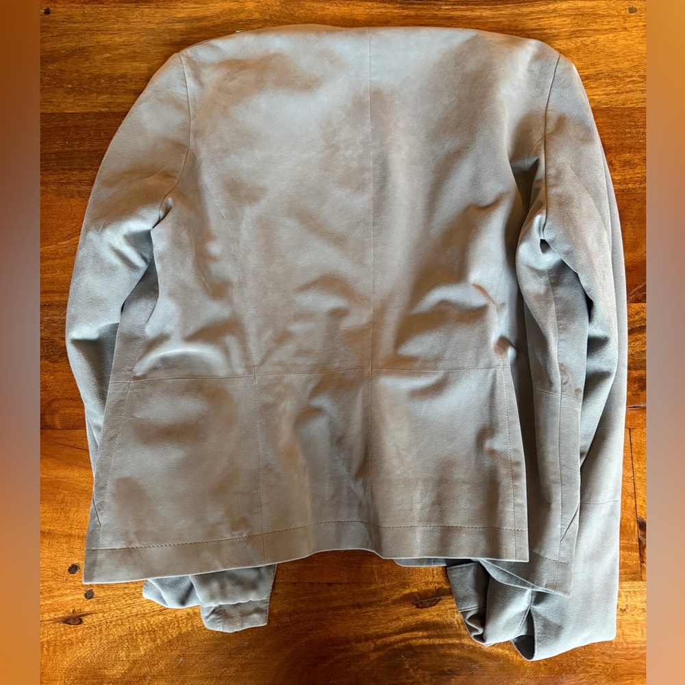 Brunello Cucinelli Gray Suede Jacket - image 2